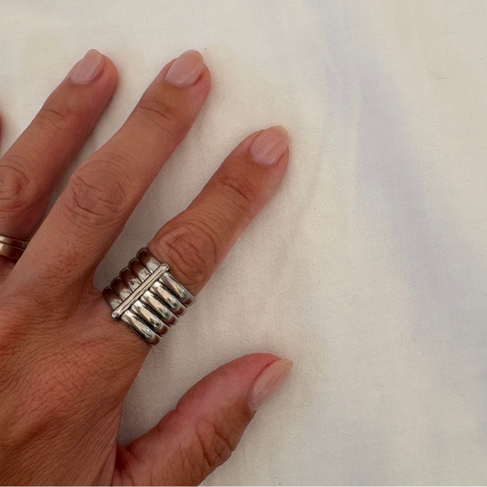Classic Silver 5 Band Ring